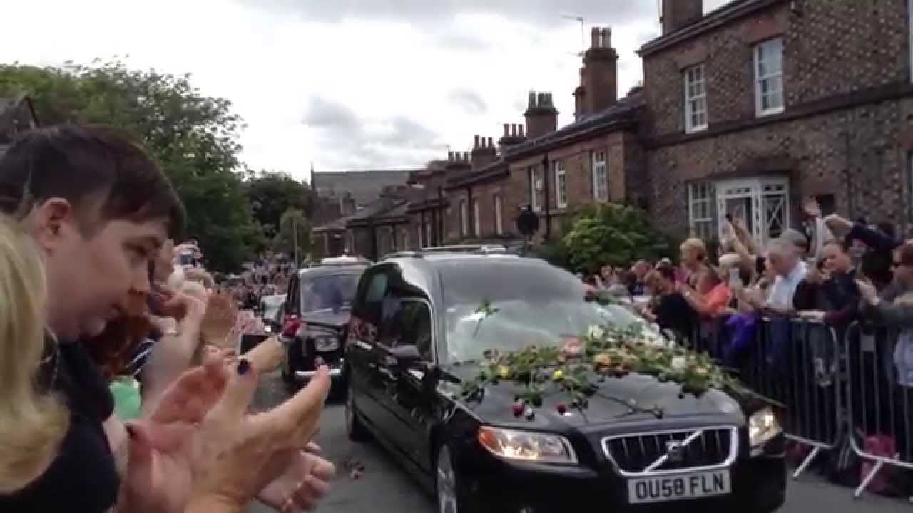 Cilla Blacks Funeral, St. Mary's Church Woolton, Liverpool August  2015.