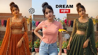 Ai Dream Lehenga Photo Editing ChatGpt Prompt | Instagram Trending Dress Change Photo Editing | screenshot 3
