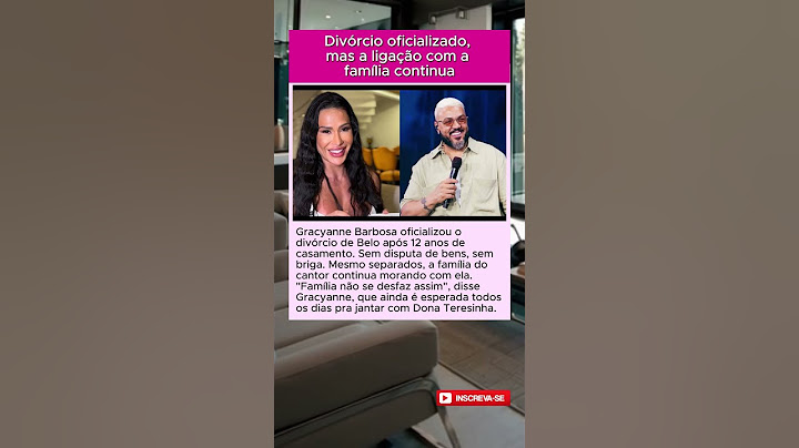 Gracyanne e Belo: Divórcio oficializado, mas a ligação com a família continua