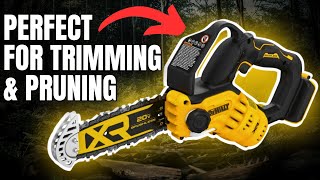 DEWALT 20V MAX Mini Chainsaw Review – 8" Cordless Pruning Saw