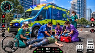 एम्बुलेंस सिटी रेस्क्यू सिम्युलेटर 3D - 911 यूएस इमरजेंसी एम्बुलेंस ड्राइविंग 3D - एंड्रॉइड गेमप्ले screenshot 4