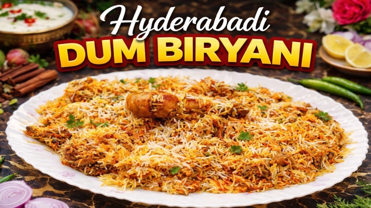 Hyderabadi Chicken Dum Biryani 😍by Cook with Mishi 