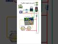 This traffic light circuit can be used for 220v AC voltage #project #diy #tips #ledflasher #shorts