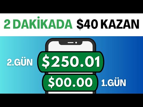 2 İŞLEM YAPARAK GÜNDE $40 KAZAN ! 🤑 İnternetten Para Kazanma