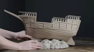 Learn how to build a cardboard ship with a few simple toolsساخت کشتی با وسیله ساده