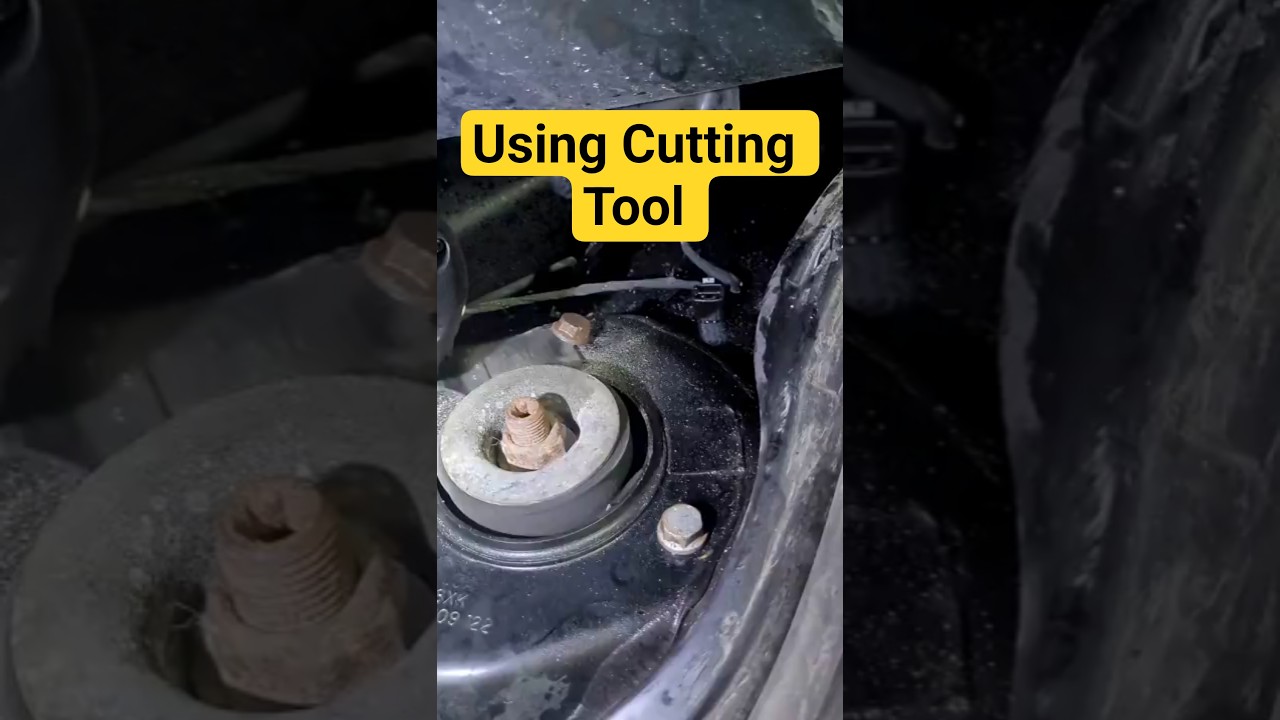 Seized Upper Strut Mount Bolt Removal