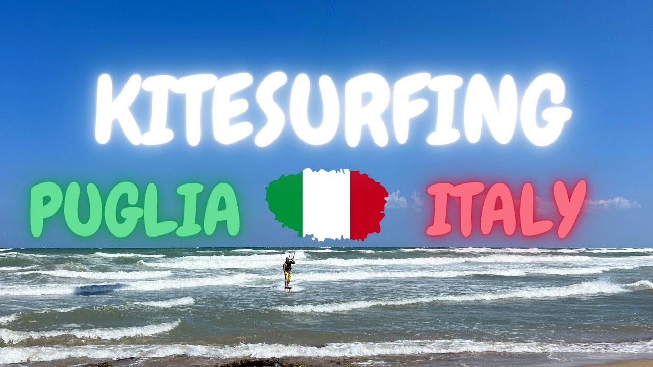 Kitesurfing Italy South Italy, Puglia region, Adriatic Sea next to