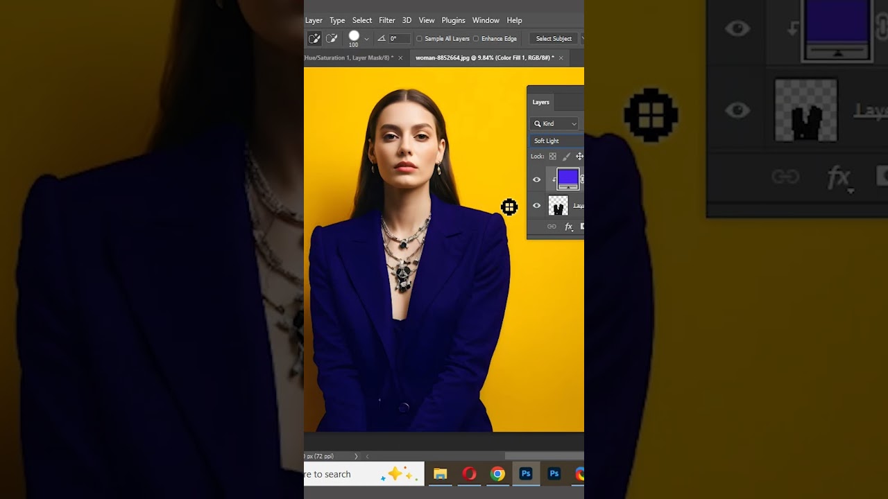 Change Any Coat Color in Photoshop | Easy Fashion Edit in Seconds! 🧥🎨