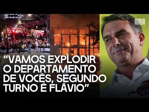 🚨UFPE set on fire one day after students take to the streets against Flávio Bolsonaro🚨