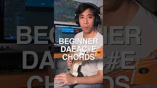 Beginner DAEAC#E Chords For Midwest Emo #midwestemo #mathrock #guitarlesson #guitarchords #chords