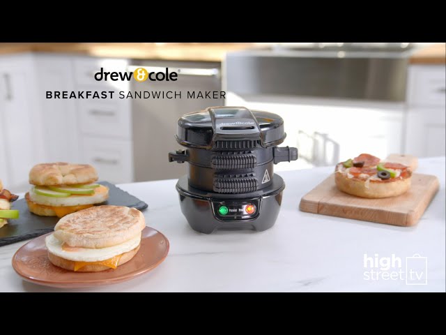 Breakfast Sandwich Maker White Egg Muffin Machine Classic Grill Lunch  Dinner