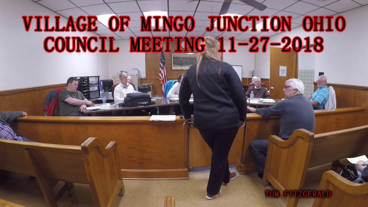 Mingo Junction Ohio Village Council Meeting 11272018 YouTube