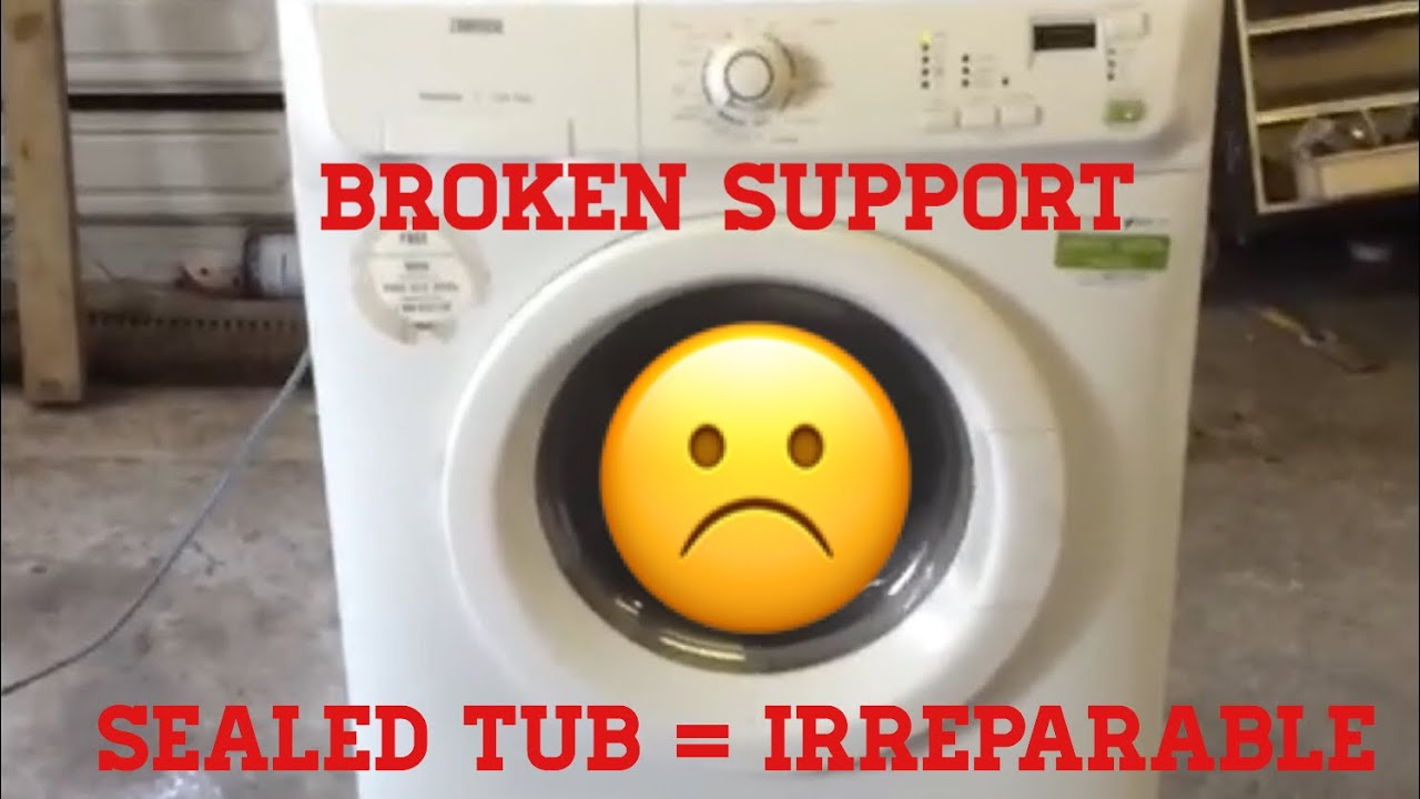 Zanussi washer dryer ZWD14270W1 Zanussi has a broken support bracket