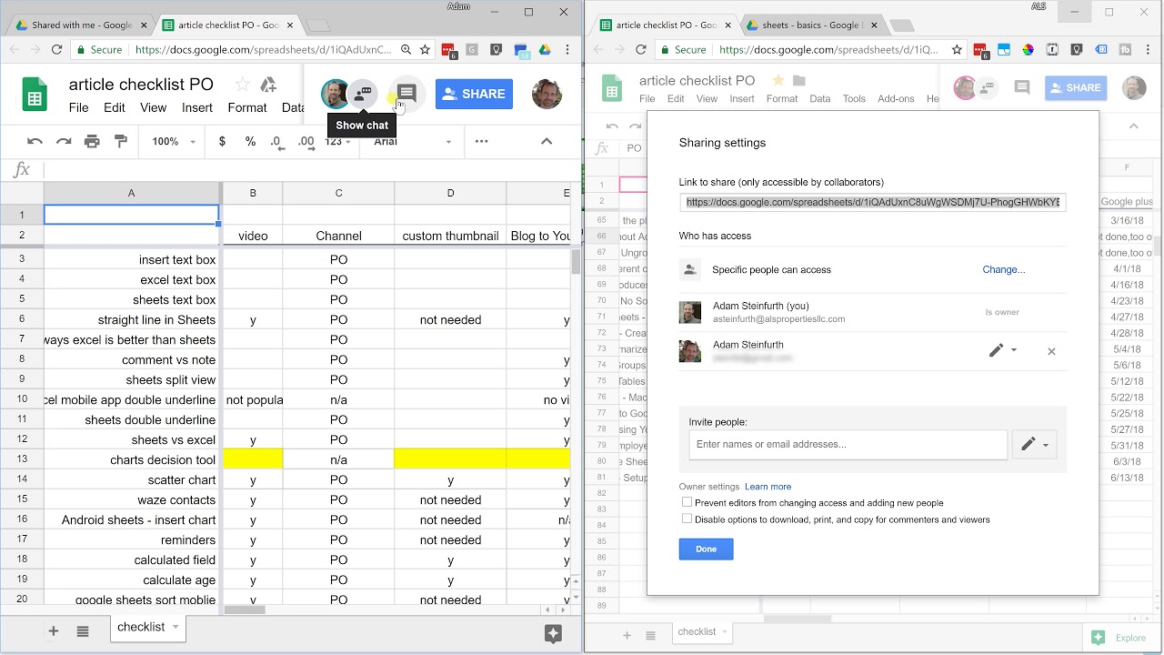 Security Excel spreadsheet problem