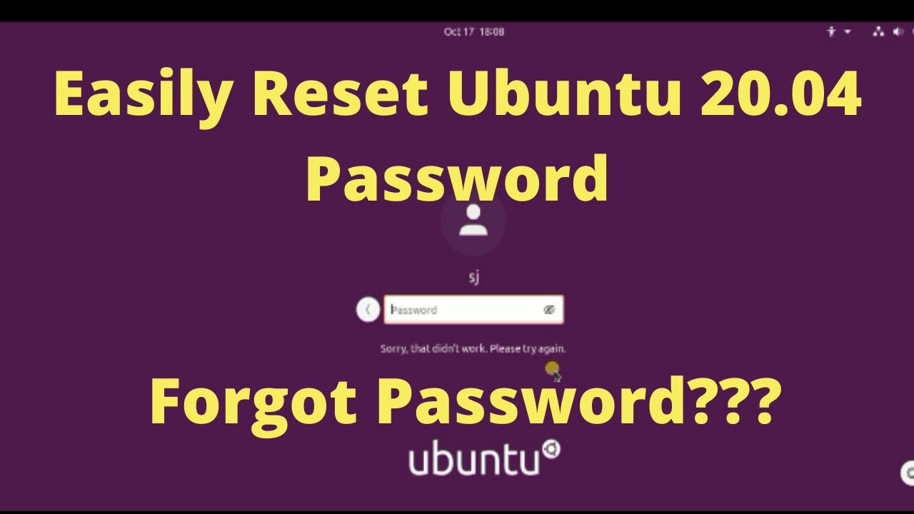 How to Reset your Forgotten Password in Ubuntu 22.22?