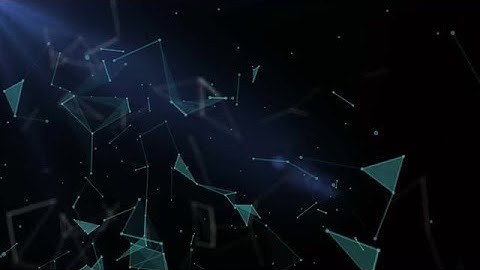 Green Plexus Over Blue Space Stock Motion Graphics