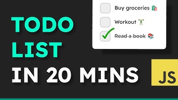 Build a To-Do List in 20 MINUTES with JavaScript