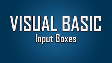 Learn Visual Basic - #32 - Input Boxes