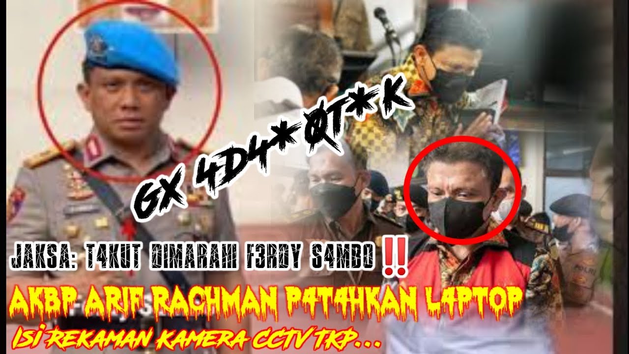 Jaksa t4kut di marahin f3rdi s4mbo‼️AKBP arif rachman,p4t4hkan laptop isi r3k4man kamera CCTV...‼️