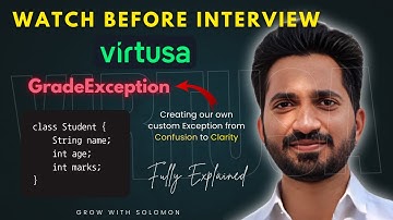 GradeException Coding Question Explained | Virtusa Neural Hackathon 2025 #java #virtusa #coding