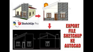 Auatocad Tutorial How to Export Sketchup Files To Autocad