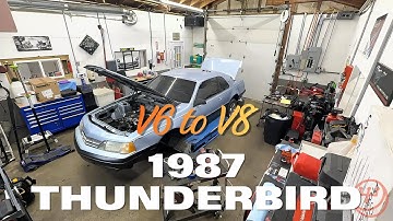 1987 Thunderbird V6 to V8 Conversion #dms #ford
