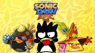 Sonic Dash: Race Against Birds - Badtz-Maru vs Bomb vs Chuck