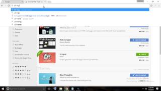 Scraping websites using the Scraper extension for Chrome : PART 1