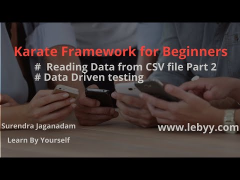 Reading data from csv file Part 2 | Karate Tutorial for Beginner