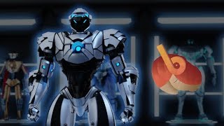 Superhero Landing Robot Character Rts-01 3D Model Showcase