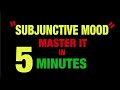 SUBJUNCTIVE MOOD - MASTER IT in 5 MINUTES