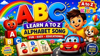 A For Apple A To Z Alphabet Abcd Learning For Kids Abcd Nursary Rhymes Song