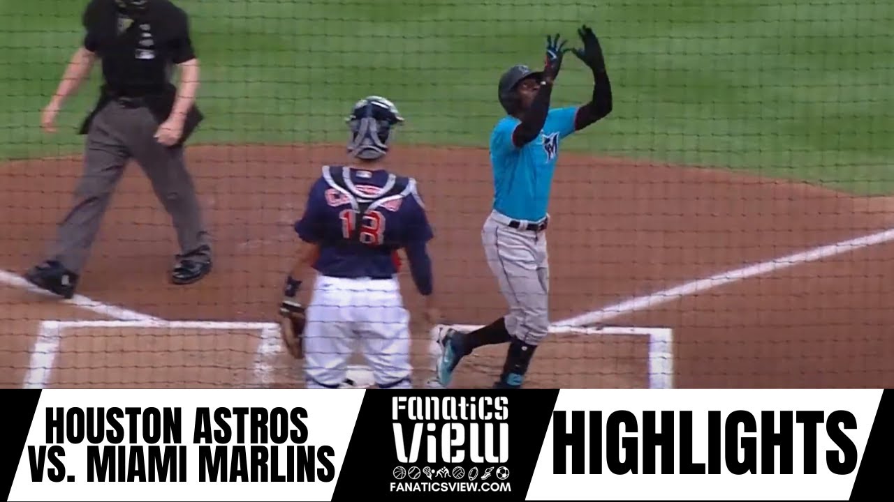 Jazz Chisholm & Lewis Brinson Blast Homers in Spring Debuts | Astros vs. Marlins Highlights