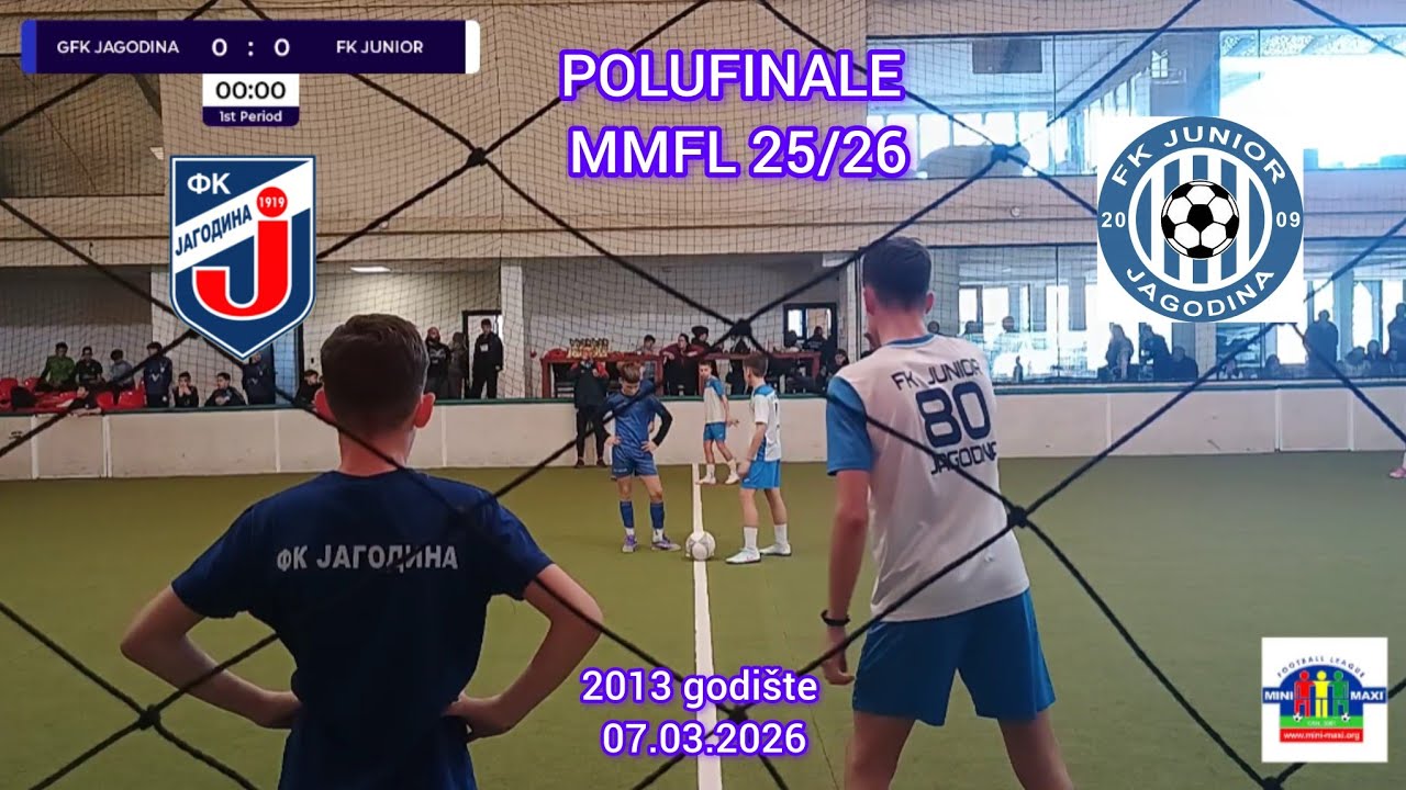 GFK JAGODINA -FK JUNIOR 1:3(1:2)-Polufinale MMFL 25/26 +treća revijalna 0:1-2013 godište.
