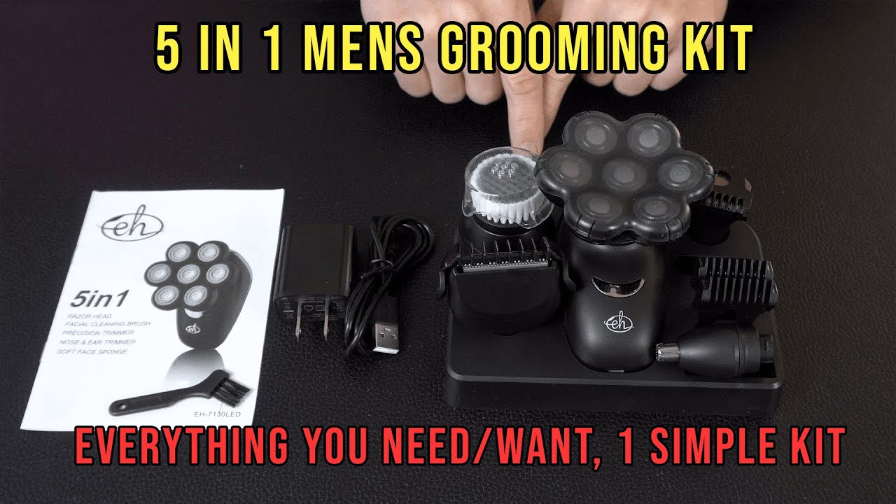 eHunter 5 in 1 Mens Grooming Kit and Electric Shaver