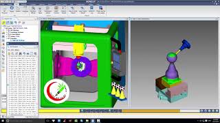 SIMULATION 5 AXIS BALL CUP BY VERICUT