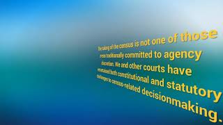 PADM 223 - Dept of Commerce v  New York (2019)
