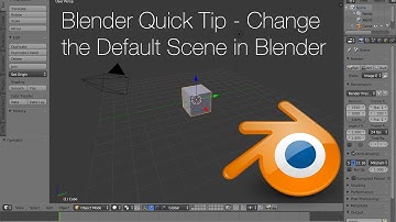 Blender Quick Tip - Change the Default Scene in Blender