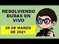 Soy Docente: RESOLVIENDO DUDASEN VIVO (28/03/2021)