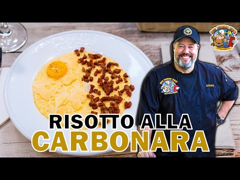 Carbonara Risotto With Onsen Egg