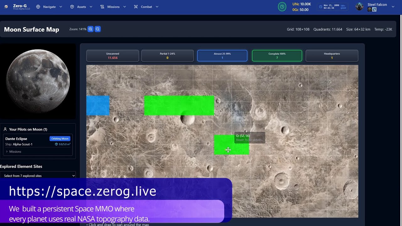 A PERSISTENT UNIVERSE IN YOUR BROWSER TAB: Welcome to Zero-G (Public Alpha)