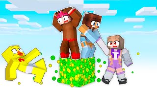 MINECRAFT PERO es 1 BLOQUE DE EXPERIENCIA!! TEAM ANORMAL MINECRAFT PERO