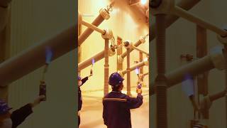 Why Are Engineers Walking With Fire Near 1 Million Volts #shorts #facts #viralvideo