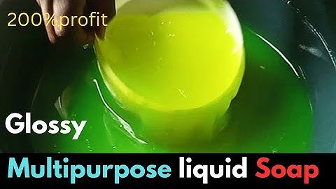 How to make multipurpose liquid soap at home step by step