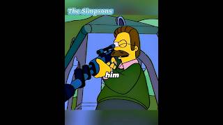Can you understand why Flanders dislikes Homer? #thesimpsons #anime #fyp