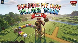 Building my own village town Series Part 1 #minecraft #live #minecraftbuilding screenshot 3
