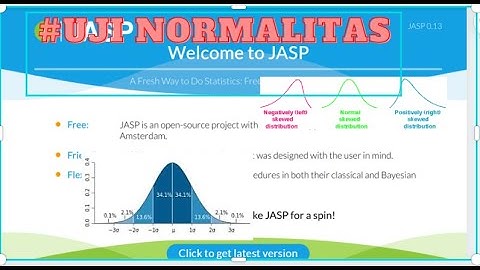 Tutorial 3 JASP:Uji asumsi Normalitas