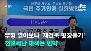 뚜껑 열어보니 '재건축 빗장풀기'…전월세난 대책은 빈약…