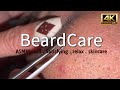 LIVE 4K Silent Beard Plucking | No Sound, Visual ASMR