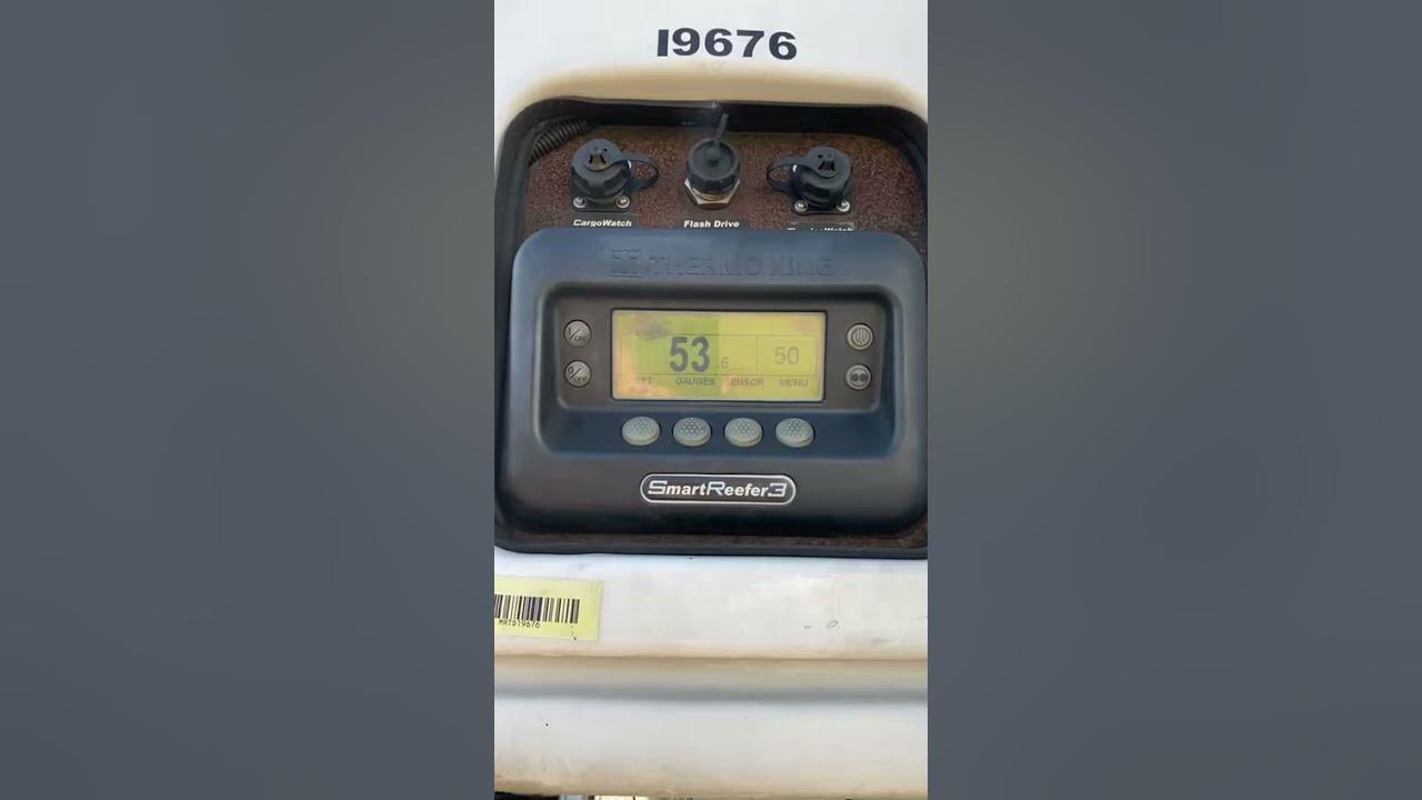 Thermo King reefer engine hours check YouTube